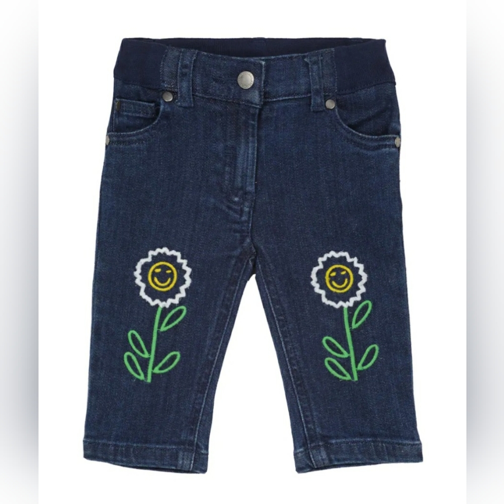 Baby embroidered jeans